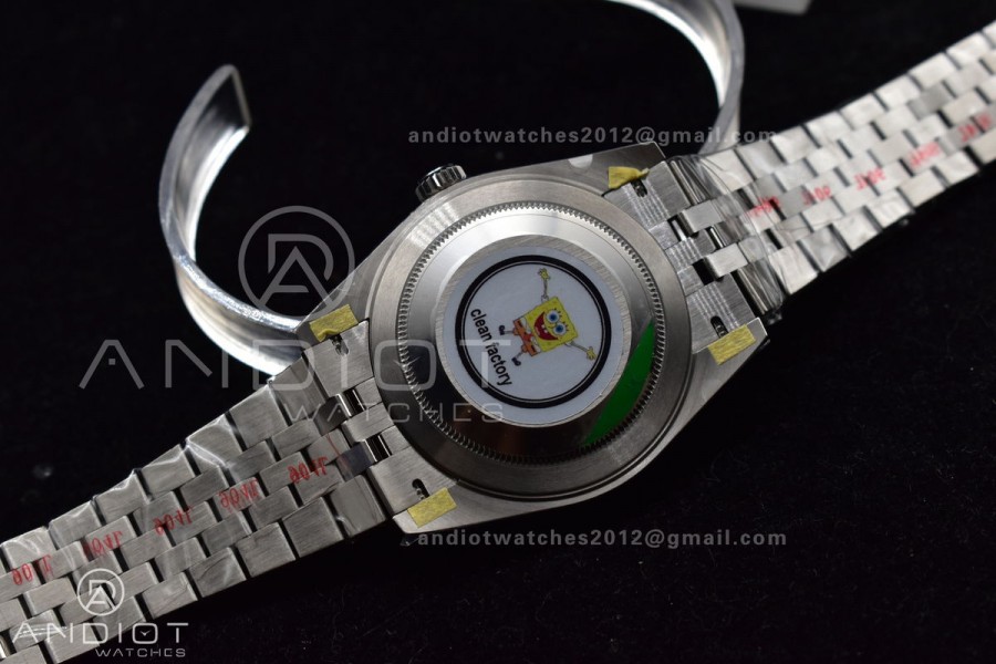 DateJust 41 SS 126334 Clean 1:1 Best Edition 904L Steel Black Diamonds Dial on Jubilee Bracelet VR3235