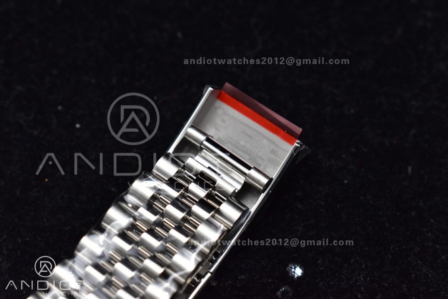 DateJust 41 SS 126334 Clean 1:1 Best Edition 904L Steel Black Diamonds Dial on Jubilee Bracelet VR3235