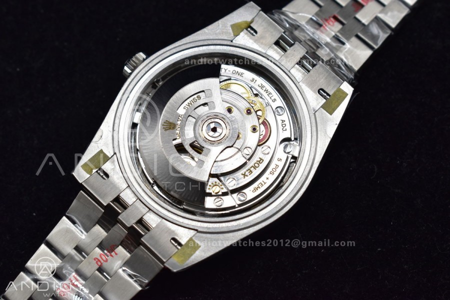 DateJust 41 SS 126334 Clean 1:1 Best Edition 904L Steel Black Diamonds Dial on Jubilee Bracelet VR3235