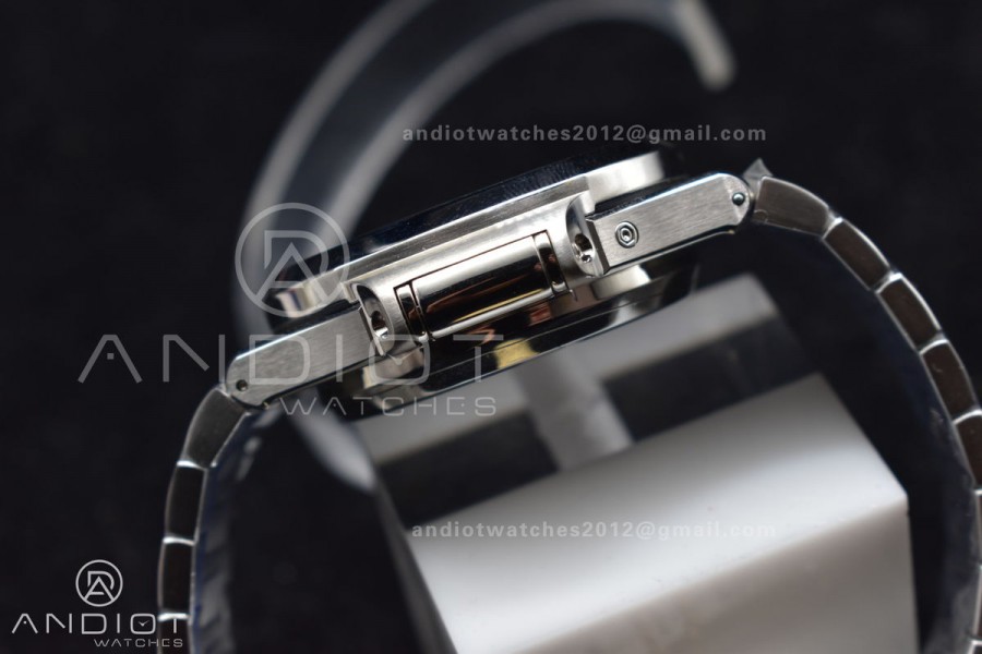 Nautilus Chrono Date 5980 SS/SS Wht/Stk PPF A7750 Mod