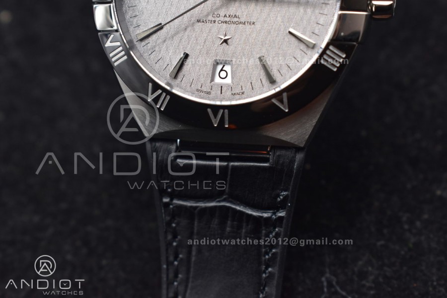 Constellation SS SBF 1:1 Best Edition Gray Dial on Black Gummy Strap A8900 Super Clone