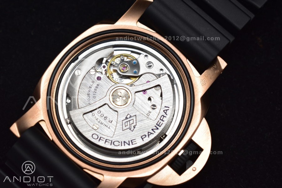 PAM1070 W SBF 1:1 Best Edition Black Dial on Black Rubber Strap P900