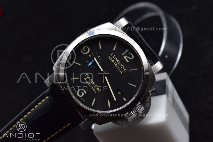 PAM1312 SBF 1:1 Best Edition Black Dial on Black Leather Strap P.9010 Clone