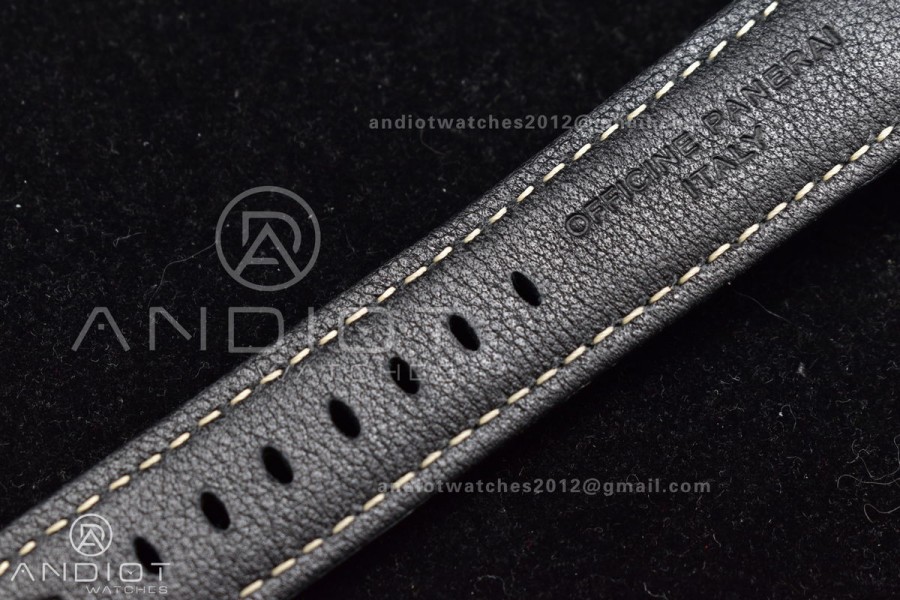 PAM1312 SBF 1:1 Best Edition Black Dial on Black Leather Strap P.9010 Clone
