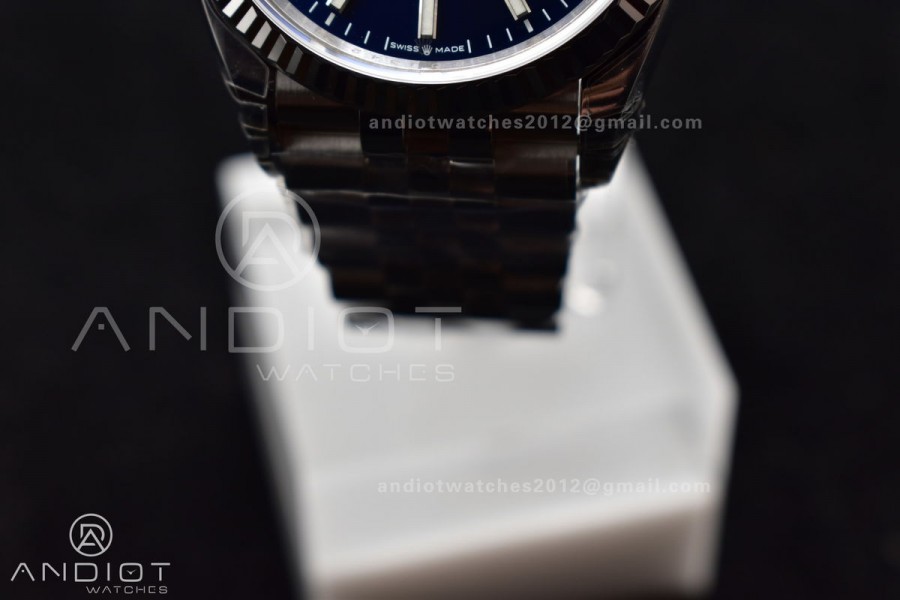 DateJust 36 SS 126234 VSF 1:1 Best Edition 904L Steel Blue Stick Dial On Jubilee Bracelet VS3235