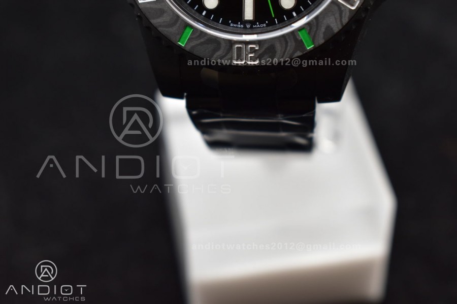 Submariner DIW "Parakeet" DLC VSF 1:1 Best Edition Black/Green Dial on DLC Bracelet VS3135