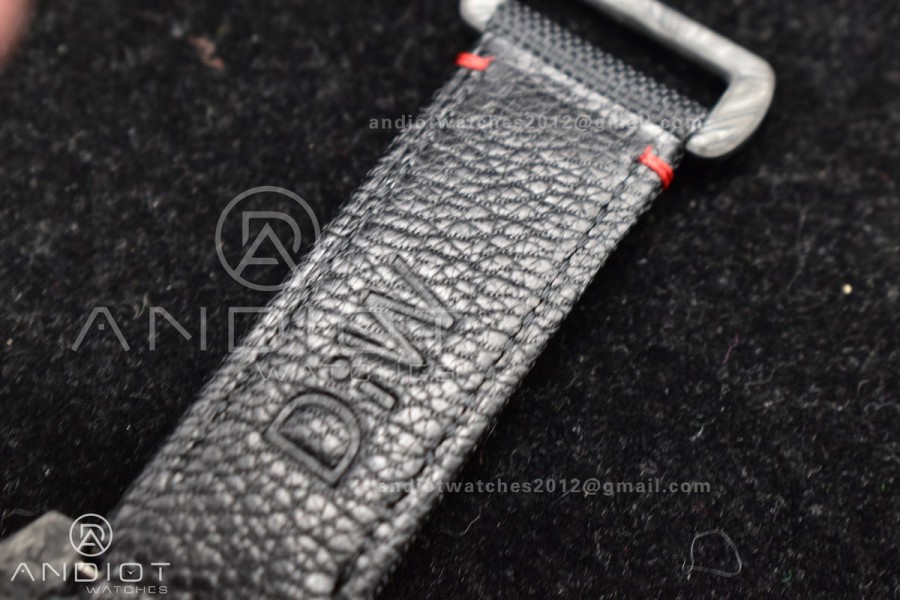 Submariner DIW Carbon VSF 1:1 Best Edition Black/Red Dial on Black Nylon Strap VS3135