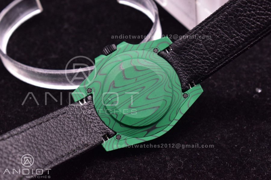 Submariner DIW Green Carbon VSF 1:1 Best Edition Black Dial on Black Nylon Strap VS3135