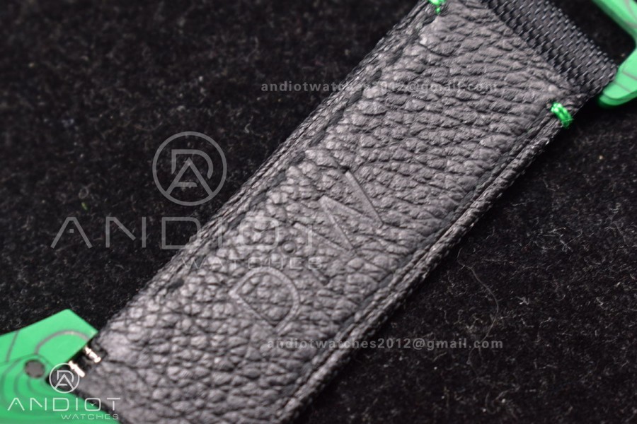 Submariner DIW Green Carbon VSF 1:1 Best Edition Black Dial on Black Nylon Strap VS3135