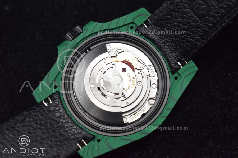 Submariner DIW Green Carbon VSF 1:1 Best Edition Black Dial on Black Nylon Strap VS3135