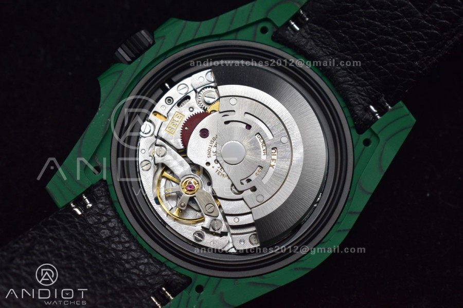 Submariner DIW Green Carbon VSF 1:1 Best Edition Black Dial on Black Nylon Strap VS3135
