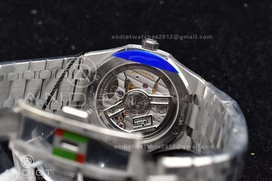 Royal Oak 41mm 15510 "50th Anniversary" SS ZF 1:1 Best Edition Gray Textured Dial on SS Bracelet A4302