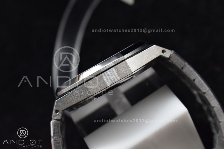 Royal Oak 41mm 15510 "50th Anniversary" SS ZF 1:1 Best Edition Gray Textured Dial on SS Bracelet A4302