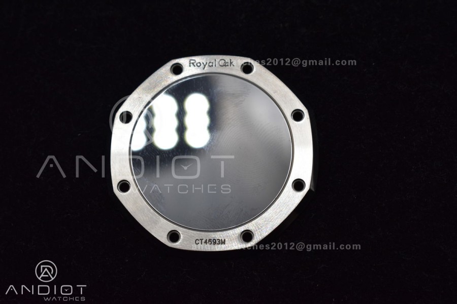 Royal Oak 41mm 15510 "50th Anniversary" SS ZF 1:1 Best Edition White Textured Dial on SS Bracelet A4302