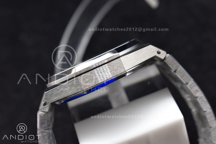 Royal Oak 41mm 15510 "50th Anniversary" SS ZF 1:1 Best Edition White Textured Dial on SS Bracelet A4302