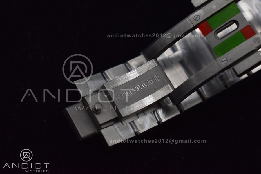 Royal Oak 41mm 15510 "50th Anniversary" SS ZF 1:1 Best Edition Black Textured Dial On SS Bracelet A4302