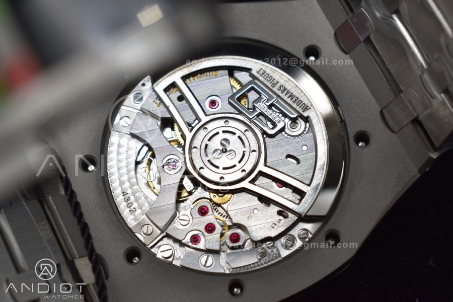 Royal Oak 41mm 15510 "50th Anniversary" SS ZF 1:1 Best Edition Black Textured Dial On SS Bracelet A4302