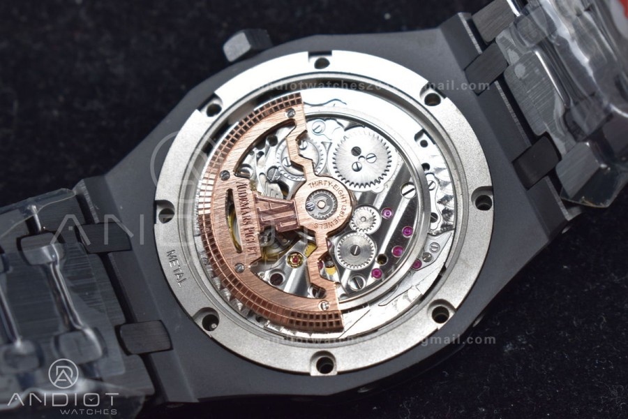 Royal Oak 41mm Perpetual Calendar Black Ceramic APSF1:1 Best Edition Black Dial on Ceramic Bracelet A5134 V2