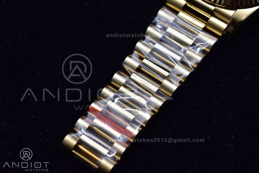 DayDate 36 YG BPF Best Version On President Bracelet A2836 V2