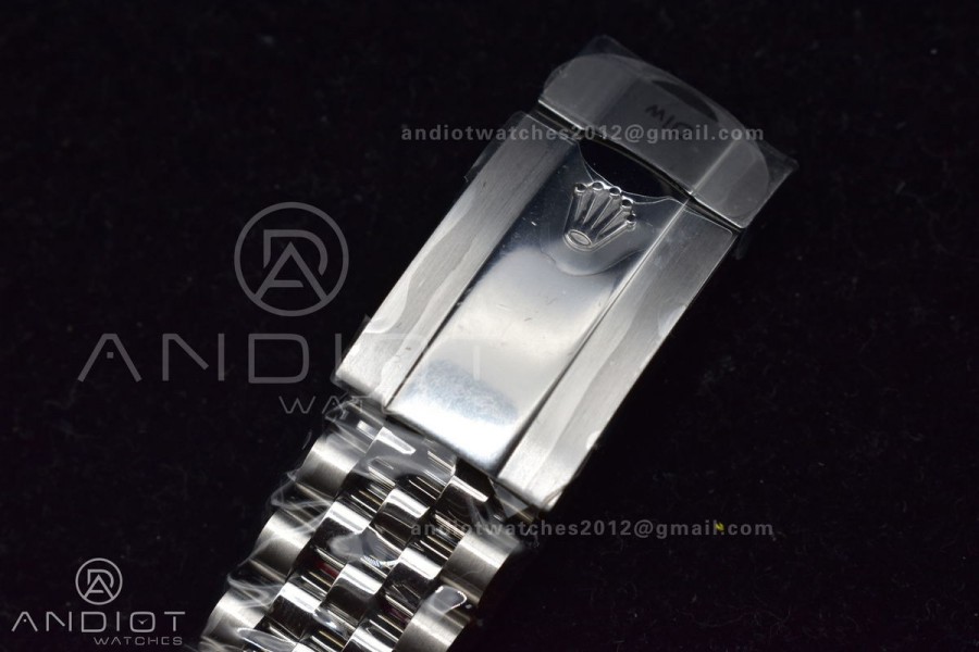 DateJust 41 126334 DIWF 1:1 Best Edition 904L Steel Grey Dial Arabic Marker on Jubilee Bracelet SA3235