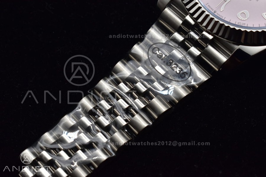 DateJust 41 126334 DIWF 1:1 Best Edition 904L Steel Pink Dial Arabic Marker on Jubilee Bracelet SA3235