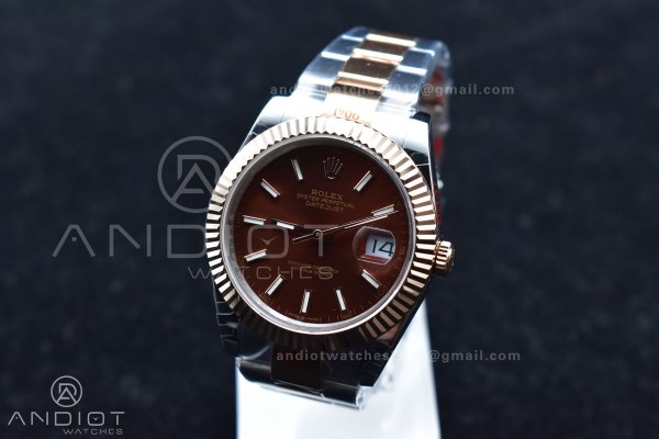 DateJust 41 126333 GMF Best Edition RG Plated Coff...