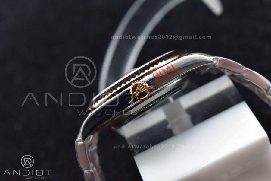 DateJust 41 126333 GMF Best Edition RG Plated Coffee Dial on SS/RG Oyster Bracelet A3235