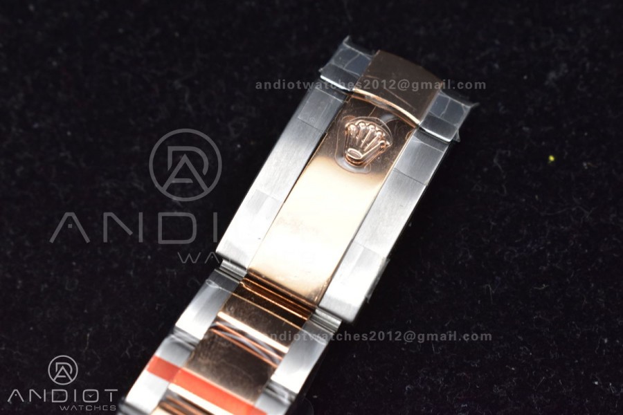 DateJust 41 126333 GMF Best Edition RG Plated Coffee Dial on SS/RG Oyster Bracelet A3235