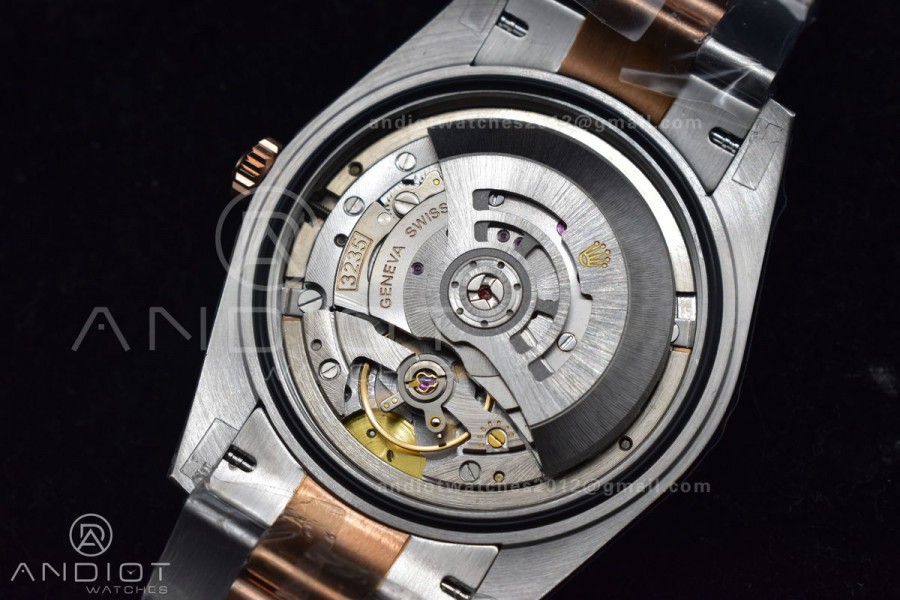 DateJust 41 126333 GMF Best Edition RG Plated Coffee Dial on SS/RG Oyster Bracelet A3235