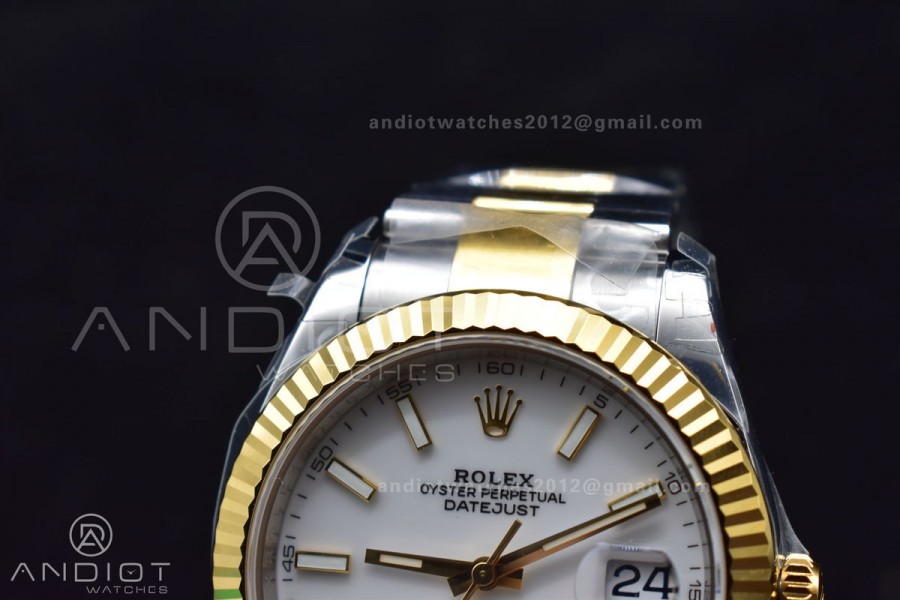DateJust 41 126333 904L SS/YG VSF 1:1 Best Edition White Dial on Oyster Bracelet VS3235