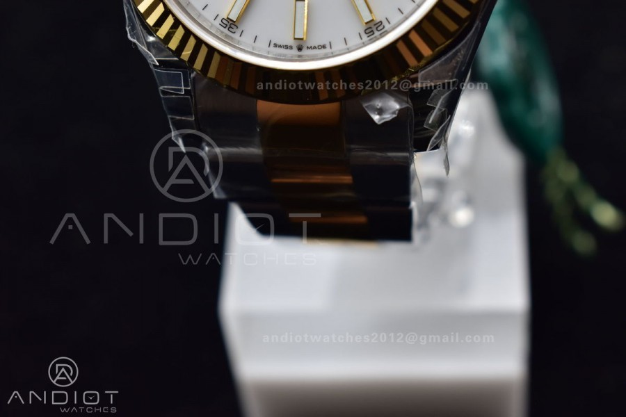 DateJust 41 126333 904L SS/YG VSF 1:1 Best Edition White Dial on Oyster Bracelet VS3235