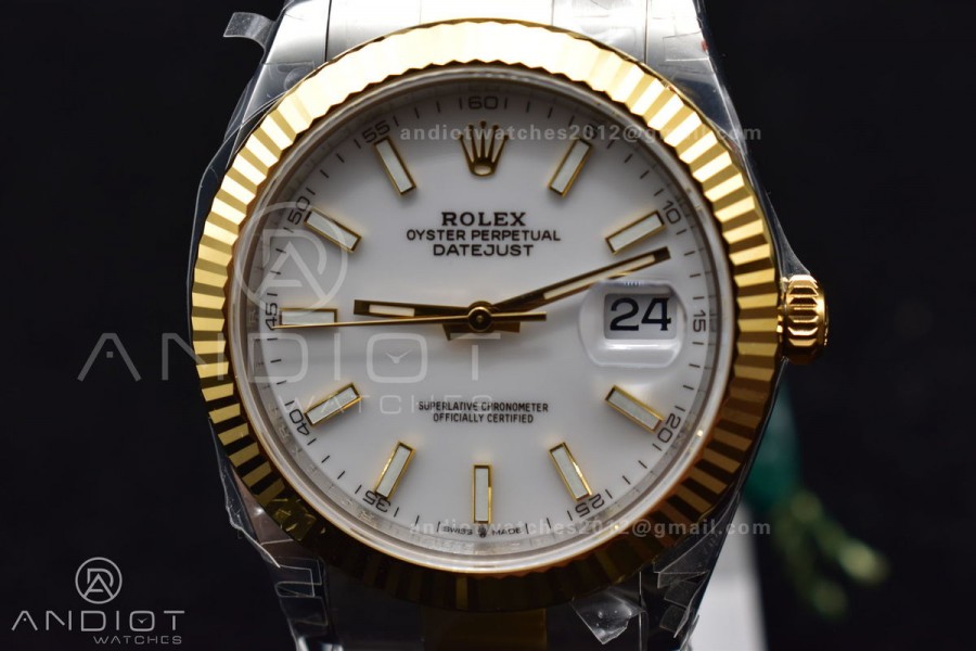 DateJust 41 126333 904L SS/YG VSF 1:1 Best Edition White Dial on Oyster Bracelet VS3235