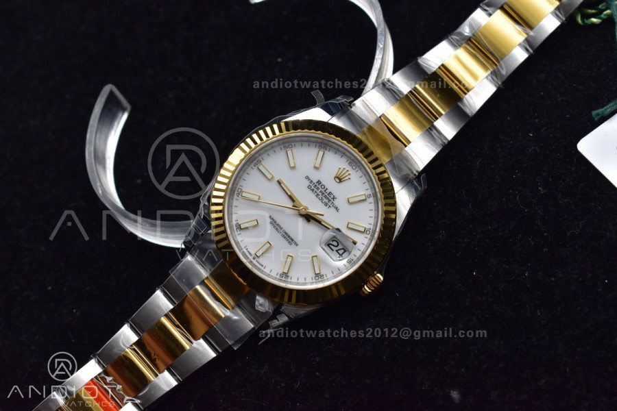 DateJust 41 126333 904L SS/YG VSF 1:1 Best Edition White Dial on Oyster Bracelet VS3235