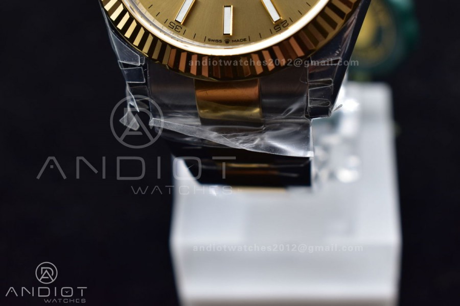 DateJust 41 126333 904L SS/YG VSF 1:1 Best Edition YG Dial on Oyster Bracelet VS3235