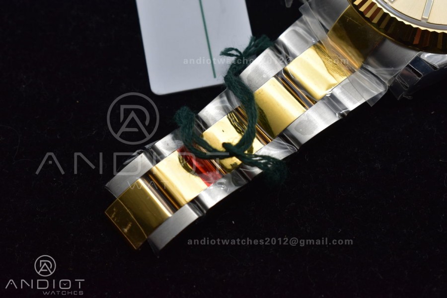 DateJust 41 126333 904L SS/YG VSF 1:1 Best Edition YG Dial on Oyster Bracelet VS3235