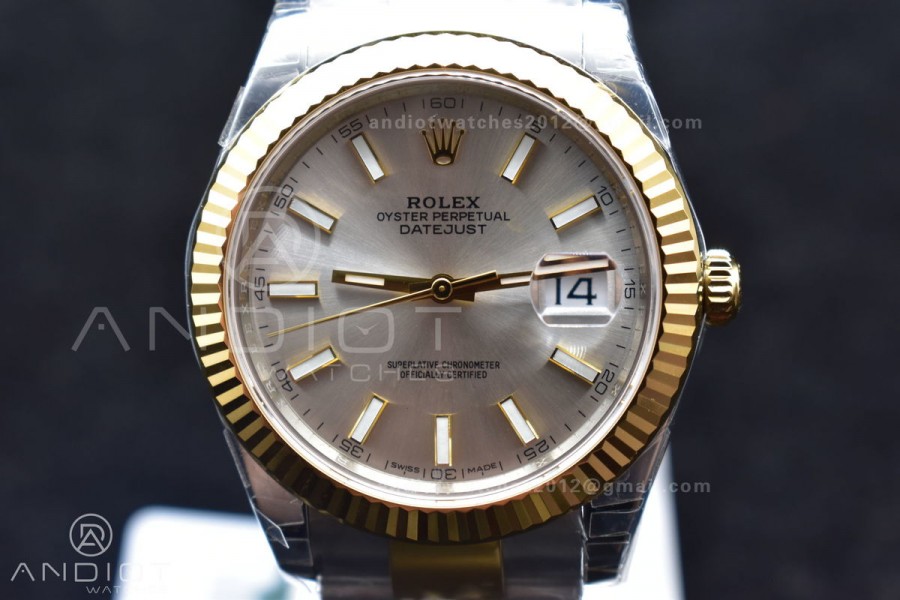 DateJust 41 126333 904L SS/YG VSF 1:1 Best Edition Silver Dial on Oyster Bracelet VS3235