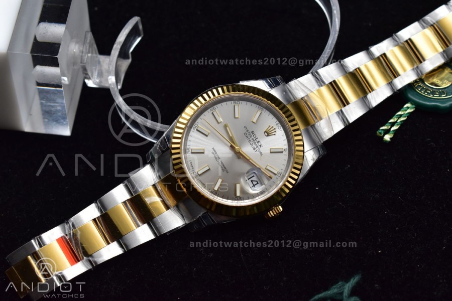 DateJust 41 126333 904L SS/YG VSF 1:1 Best Edition Silver Dial on Oyster Bracelet VS3235
