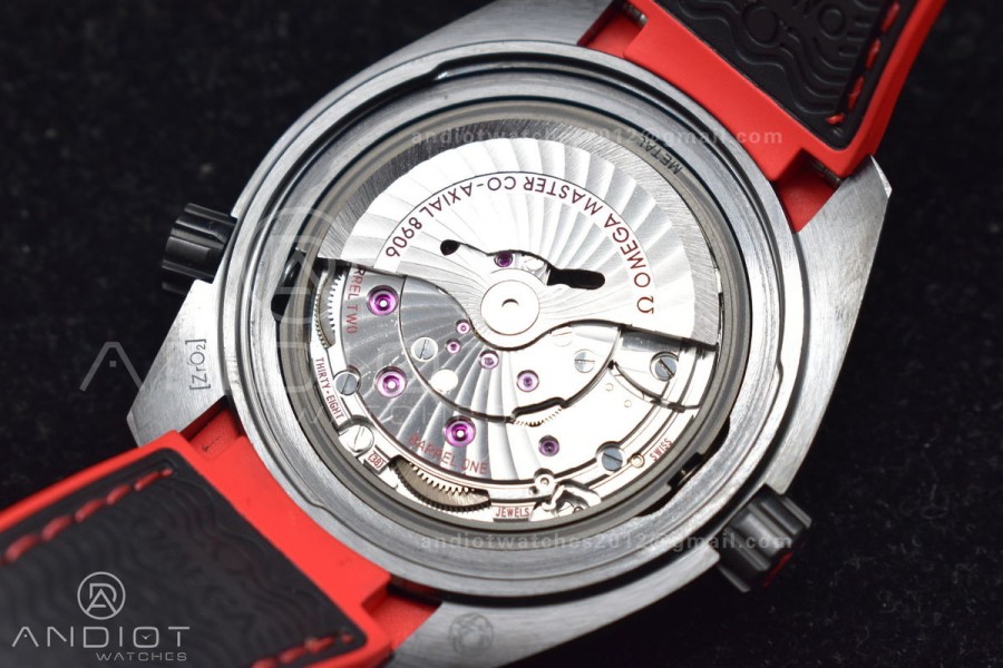 Planet Ocean 45.5mm Deep Black red Real Ceramic VSF 1:1 Best Edition on Black Nylon Strap A8906 Super Clone