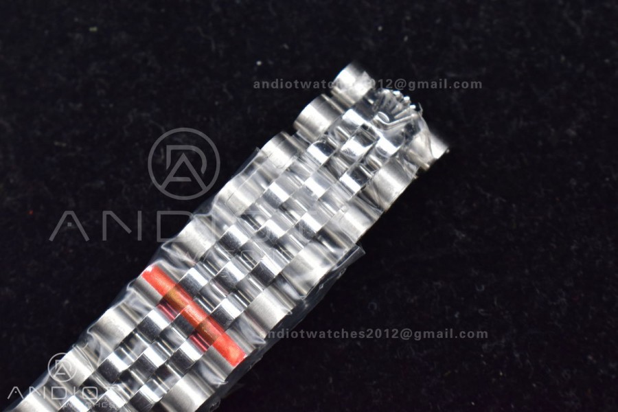 DateJust 31 Ladies 278289 WF 316L Steel Green Dial Stick Markers on President Syle Bracelet