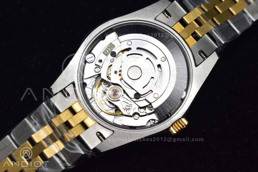 DateJust 31 Ladies 278289 WF 316L Steel Green Dial Fluted Bezel and Markers on President Syle Bracelet