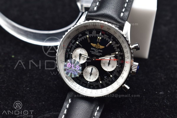 Navitimer 1 SS 43mm BLS 1:1 Best Edition Black Dia...