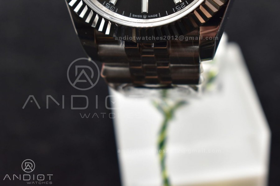 DateJust 41 126334 DIWF 1:1 Best Edition 904L Steel Grey Stick Dial on Jubilee Bracelet SA3235