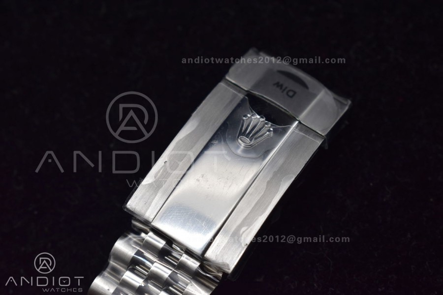 DateJust 41 126334 DIWF 1:1 Best Edition 904L Steel Grey Stick Dial on Jubilee Bracelet SA3235