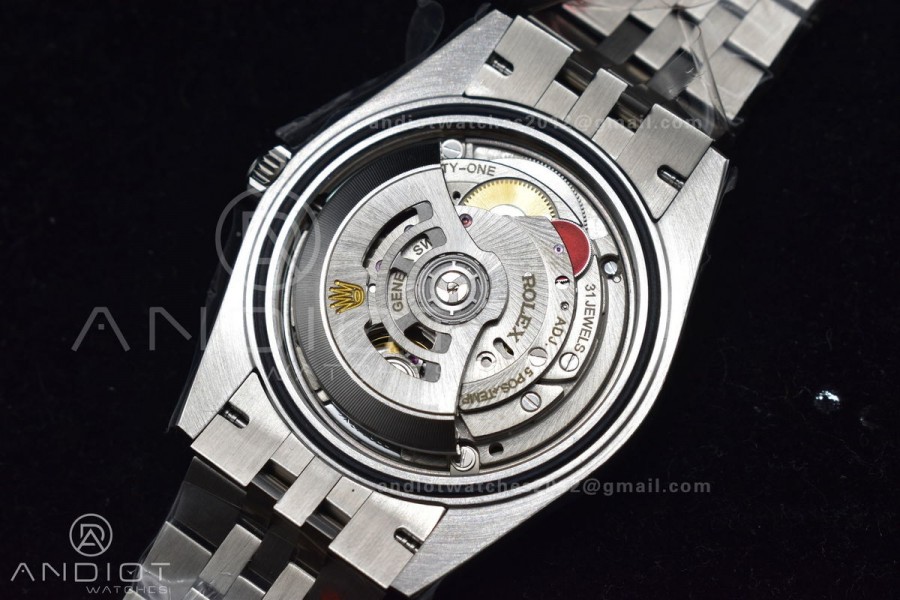 DateJust 41 126334 DIWF 1:1 Best Edition 904L Steel Blue Stick Dial on Jubilee Bracelet SA3235