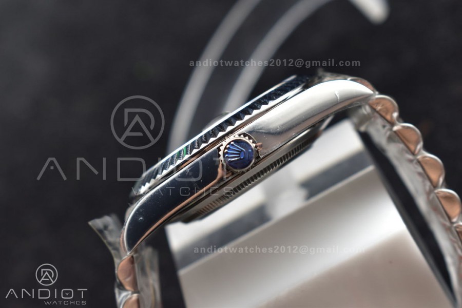 DateJust 41 126334 DIWF 1:1 Best Edition 904L Steel Black Stick Dial on Jubilee Bracelet SA3235