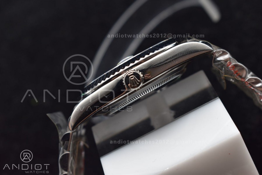 DateJust 41 126334 DIWF 1:1 Best Edition 904L Steel Green Dial Arabic Marker on Jubilee Bracelet SA3235