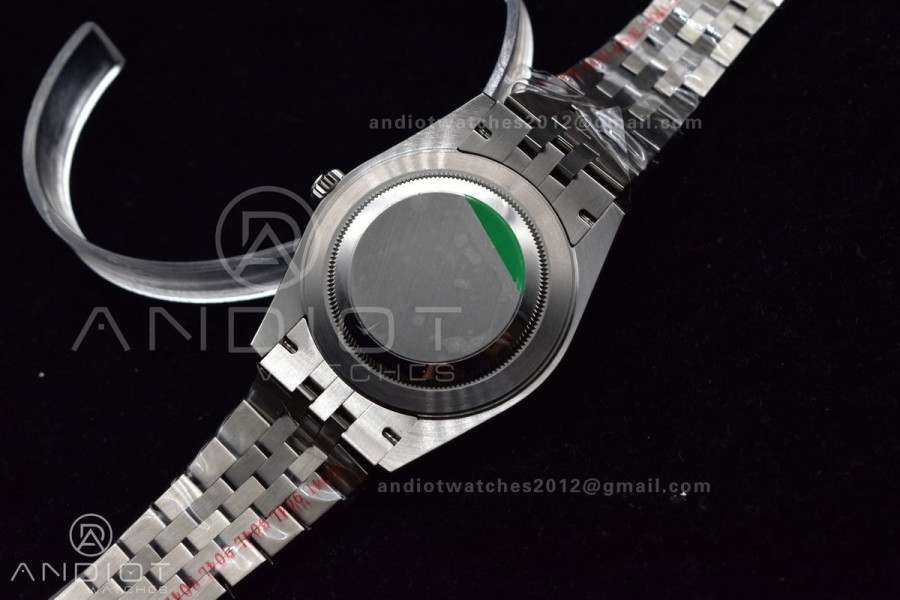 DateJust 41 126334 DIWF 1:1 Best Edition 904L Steel Green Dial Arabic Marker on Jubilee Bracelet SA3235