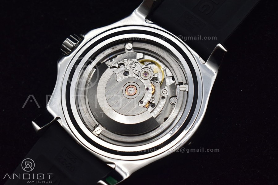 Superocean Automatic 44 TF 1:1 Best Edition Black Dial Black Bezel On Black Rubber Strap A2824