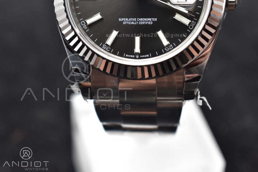 DateJust 41 126334 904L SS VSF 1:1 Best Edition Grey Dial on Oyster Bracelet VS3235