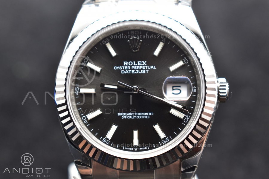 DateJust 41 126334 904L SS VSF 1:1 Best Edition Grey Dial on Oyster Bracelet VS3235